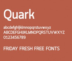 Quark Bold font