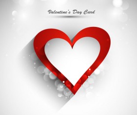 Stylish Valentine Day Card element vector 01
