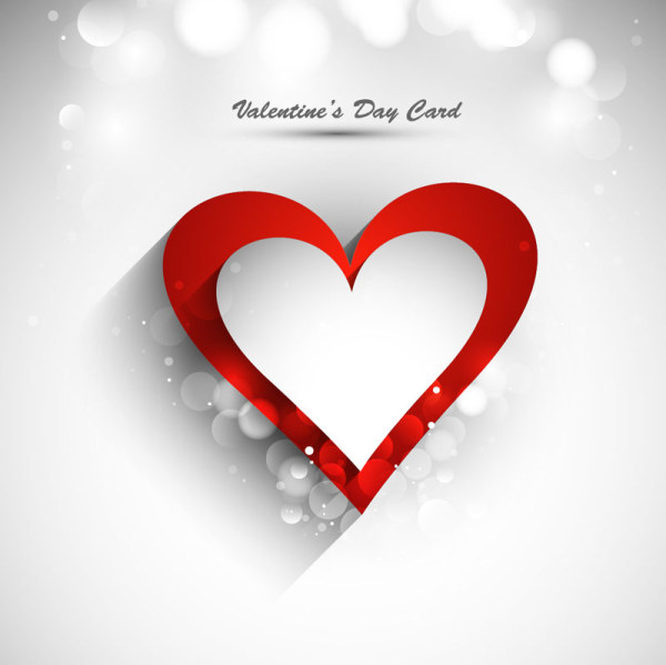 Stylish Valentine Day Card element vector 01