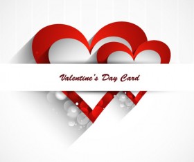 Stylish Valentine Day Card element vector 03