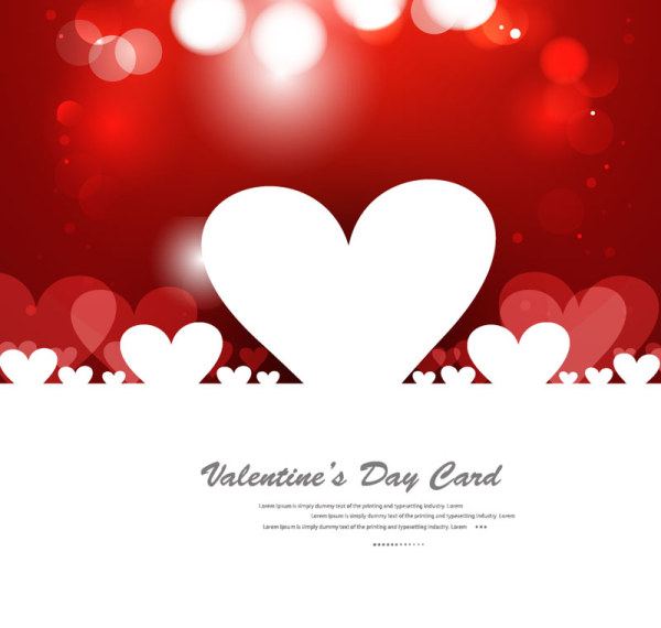 Stylish Valentine Day Card element vector 07