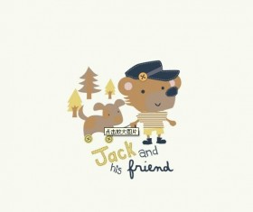 Cute Cartoon animals vector graphics