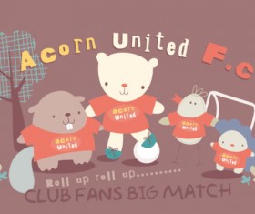 Cute Cartoon toy bear vector