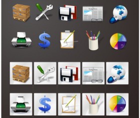 Various tools icon vector