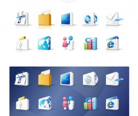 Business elements icon vector