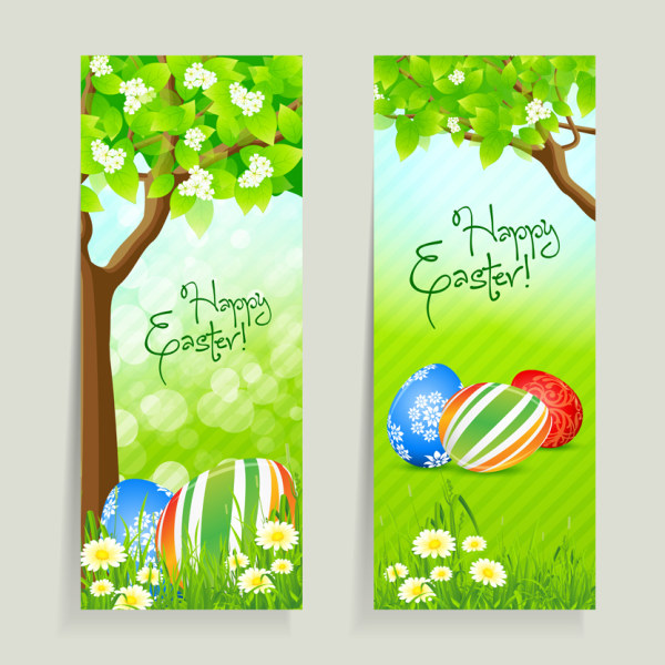 Green style Easter design elements vector 03