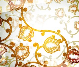Plant floral Garbage pattern vector 02