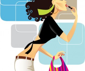 Stylish cartoon characters 07 vector