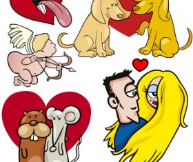 Funny Valentine elements vector