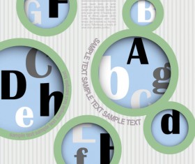 Hollow elements vector backgounds 02