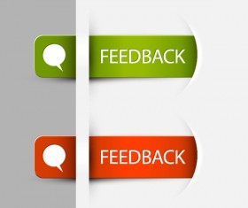 Green and red web design vector