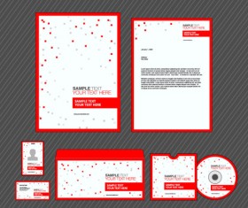 Set of Business identity Kit template design vector 02