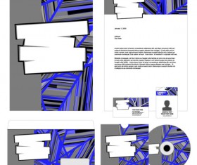 Set of Business identity Kit template design vector 03