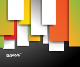 Set of Colored shapes backgrounds vector 01