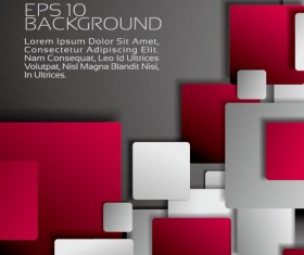 Set of Colored shapes backgrounds vector 04