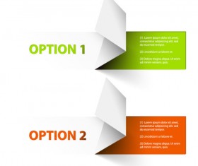 Origami Number labels vector