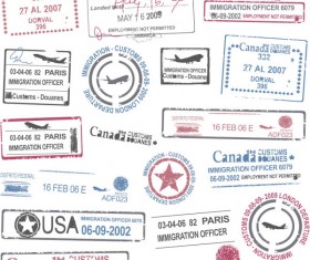Postmark with Seal Photoshop brush 02