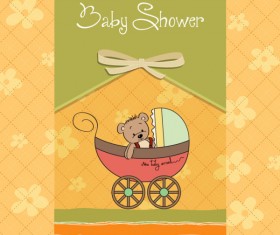 Cute Child style card vector graphics 02