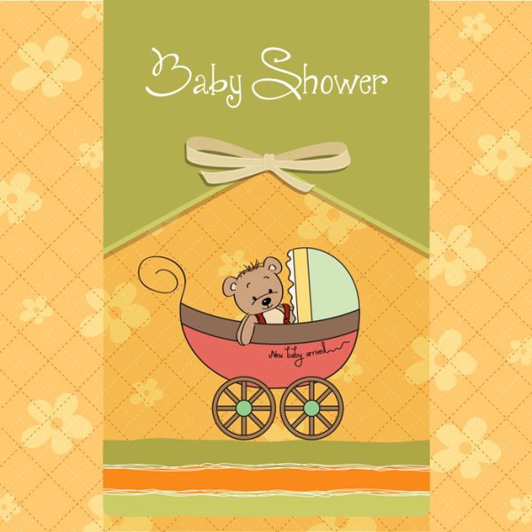 Cute Child style card vector graphics 02