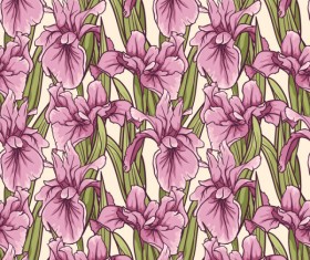 Hand drawn flower pattern art vector 02