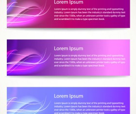 Vector Modern Abstract banner design 01