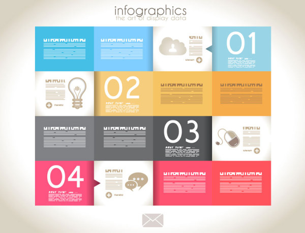 Infographics with data design vector 01