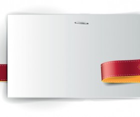 Blank sheet cards vector set 01