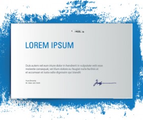 Blank sheet cards vector set 04