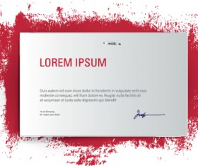 Blank sheet cards vector set 05