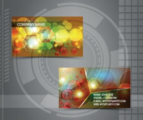 Vector Stylish Business Cards design 01