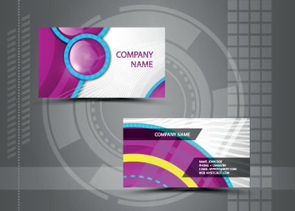 Vector Stylish Business Cards design 03
