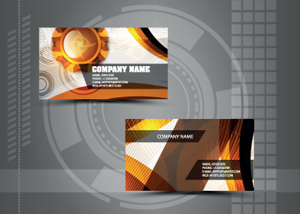 Vector Stylish Business Cards design 04