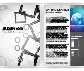 Cover of Business Flyer design vector 01