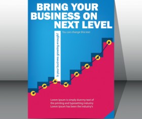 Modern Business brochure covers vector material 03