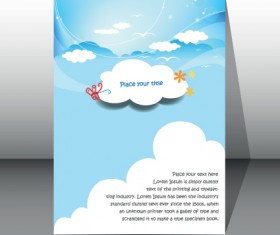 Modern Business brochure covers vector material 04