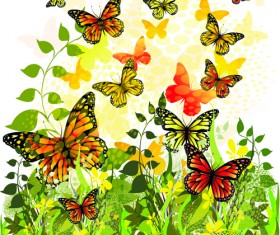 Beautiful butterfly vector material 01