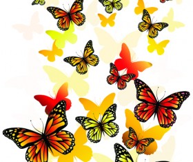 Beautiful butterfly vector material 04