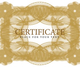 Certificate lace frames design vector 01