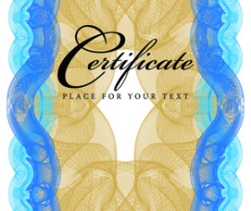 Certificate lace frames design vector 10
