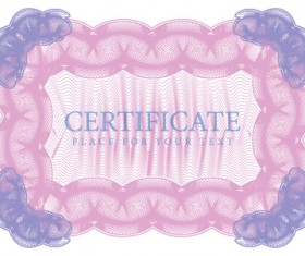 Certificate lace frames design vector 02