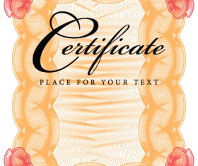 Certificate lace frames design vector 04