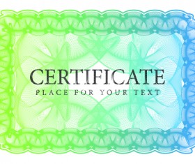 Certificate lace frames design vector 06