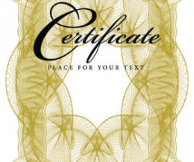 Certificate lace frames design vector 08