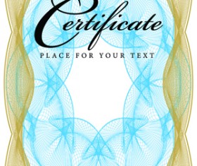 Certificate lace frames design vector 09