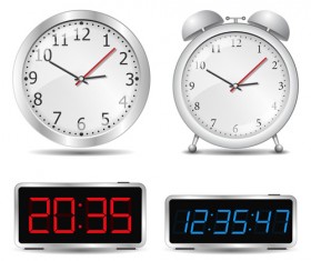 Different Clock design vector 01