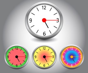 Different Clock design vector 02