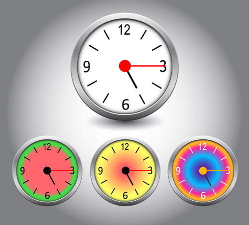 Different Clock design vector 02
