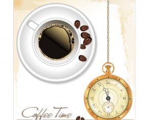 Coffee time design vector 01