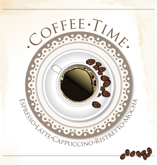 Coffee time design vector 02
