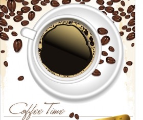 Coffee time design vector 03